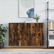 Mobili a Parete 2 pz Rovere Fumo 69,5x34x90 cm 3195624