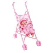 Bambola-Birby passeggino comfort, chiusura ad ombrello,bambola non inclusa-Hungary Toy-Eta 3+