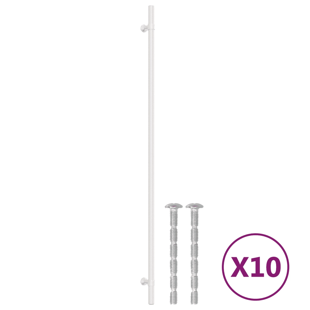 Maniglie per Mobili 10 pz Argento 480 mm in Acciaio Inox 3203710