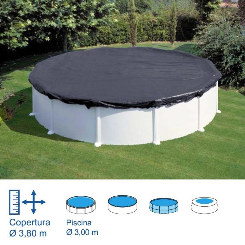Copertura Invernale In Polietilene 120 Gr/m² Gre  7,30 M Per Piscine Circolari Di  6,40 M Dimensione piscina: Ø 3.00 m