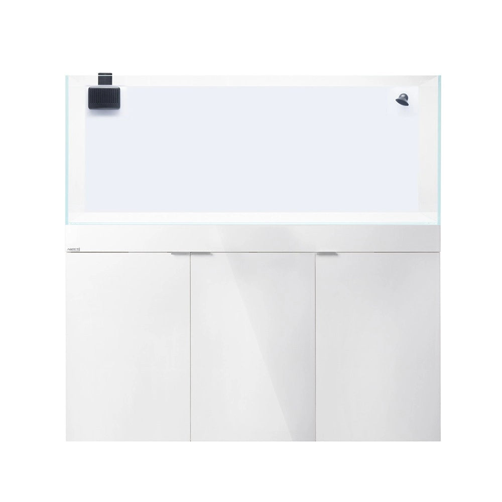 Aqpet Reef Aqua 120 Complete Marine cm120x50x50h - vasca in vetro extrachiaro con supporto e sump Colore: Bianco