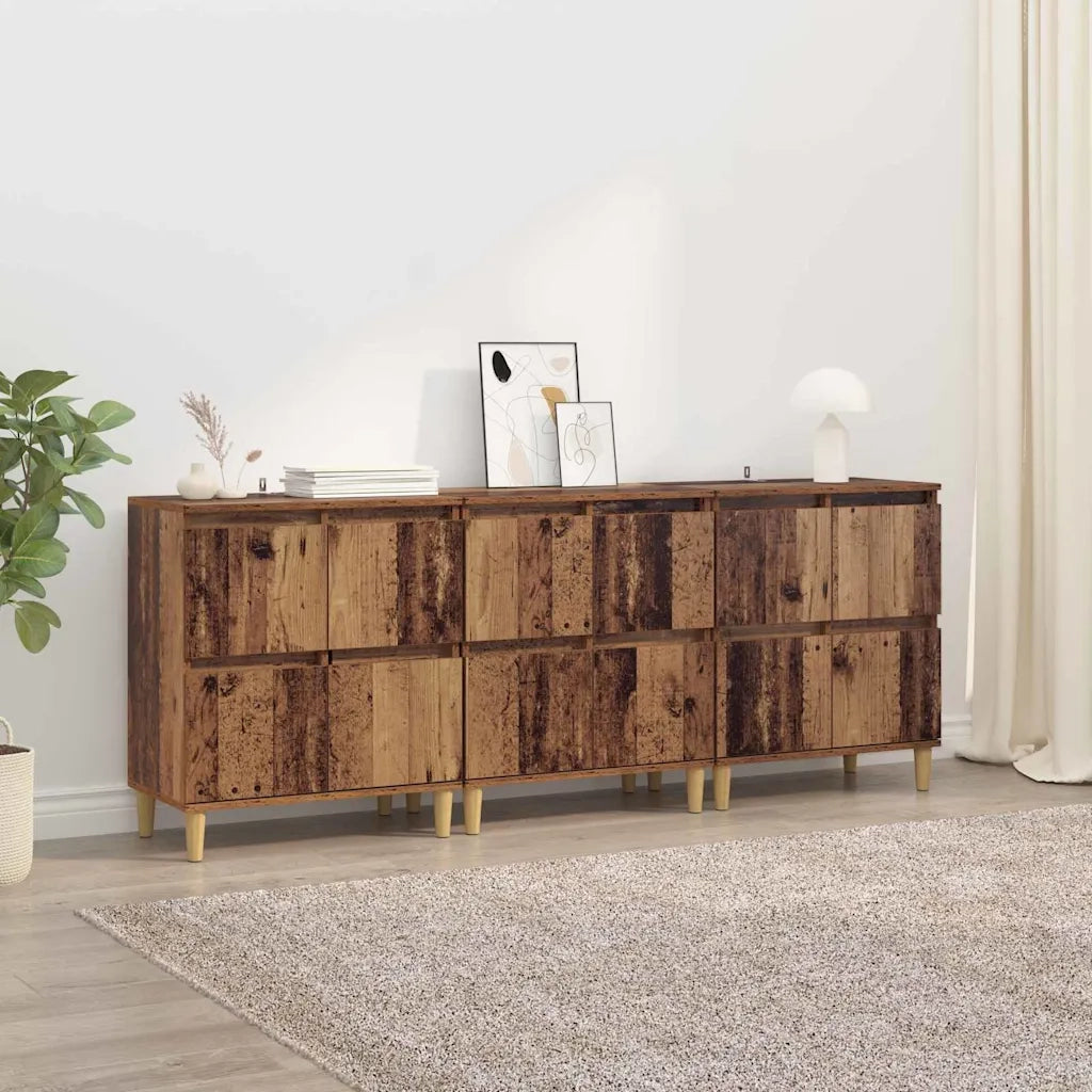 Credenza | Sideboards 3 pcs Legno vecchio 60 x 35 x 70 cm