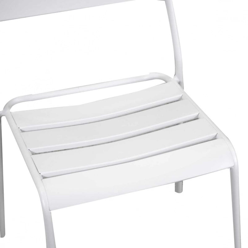 Sedia metallo Rovigo bianco cm 50x54h42/87