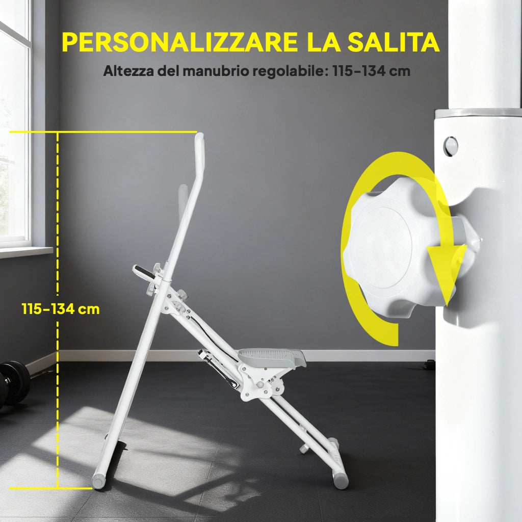 Stepper Verticale Pieghevole ¨C Minimal ¨C Bianco