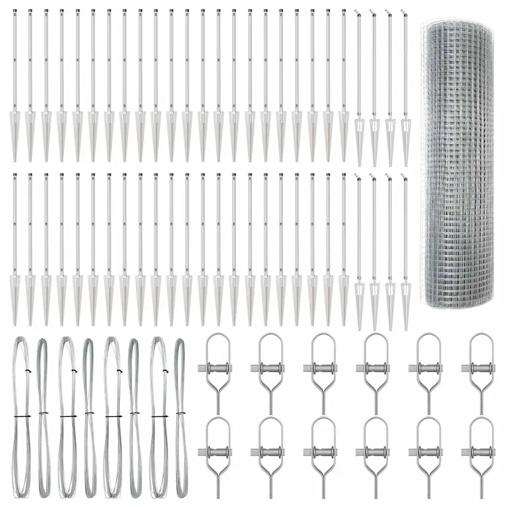 Palo della recinzione Argento 3352024