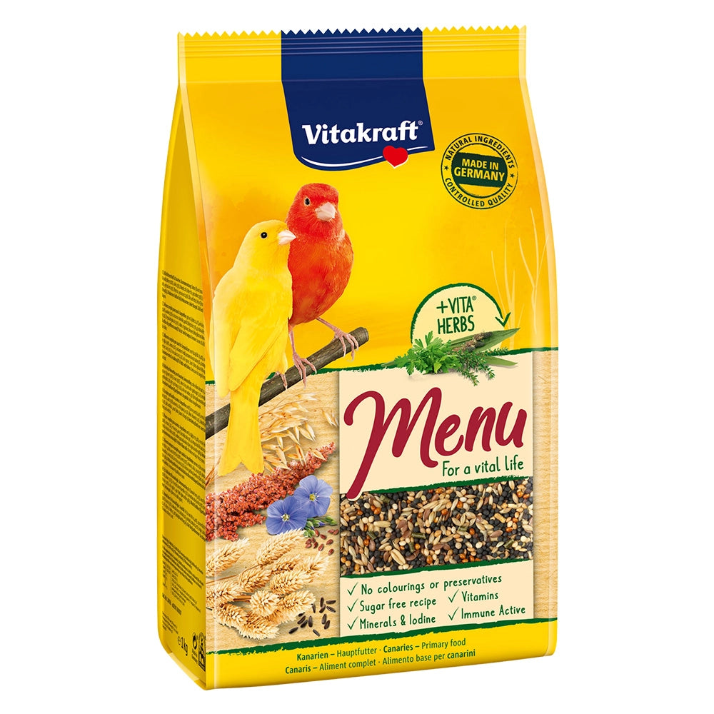 ALIMENTO PER UCCELLI 'menu canarini' kg. 1  - VITAKRAFT