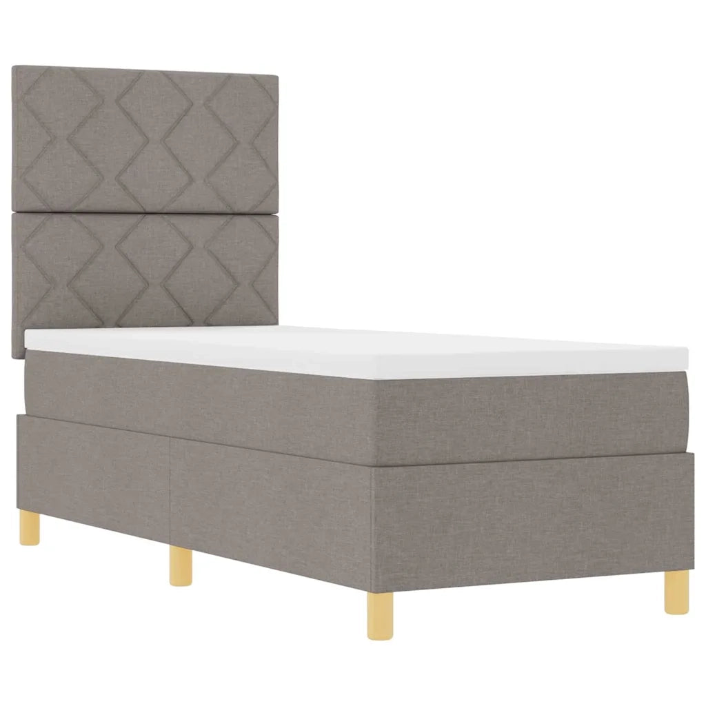Letto a Sorgente LED con materasso Talpa 80 x 200 cm Tessuto