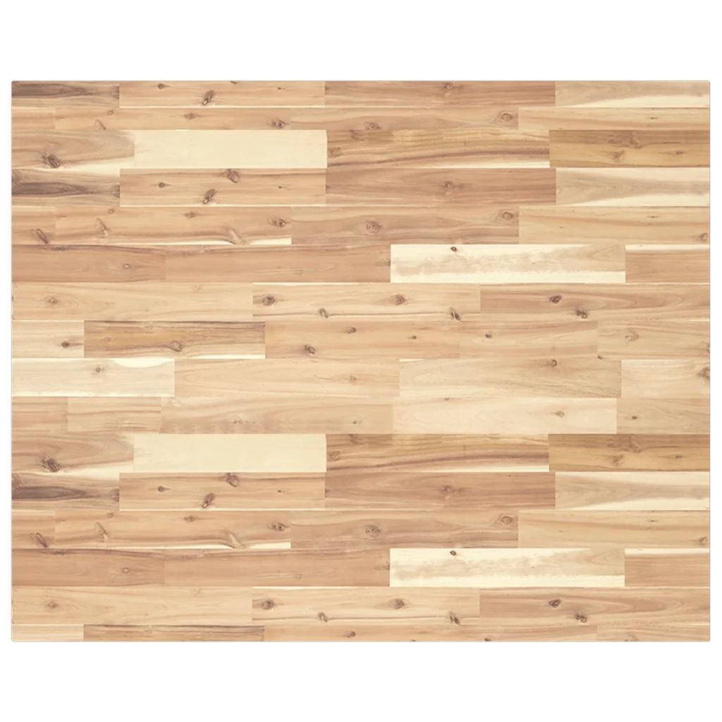Piano Tavolo | Superficie Tavolo | Piano Scrivania Rettangolare 100x80x2cm Legno Massello di Acacia