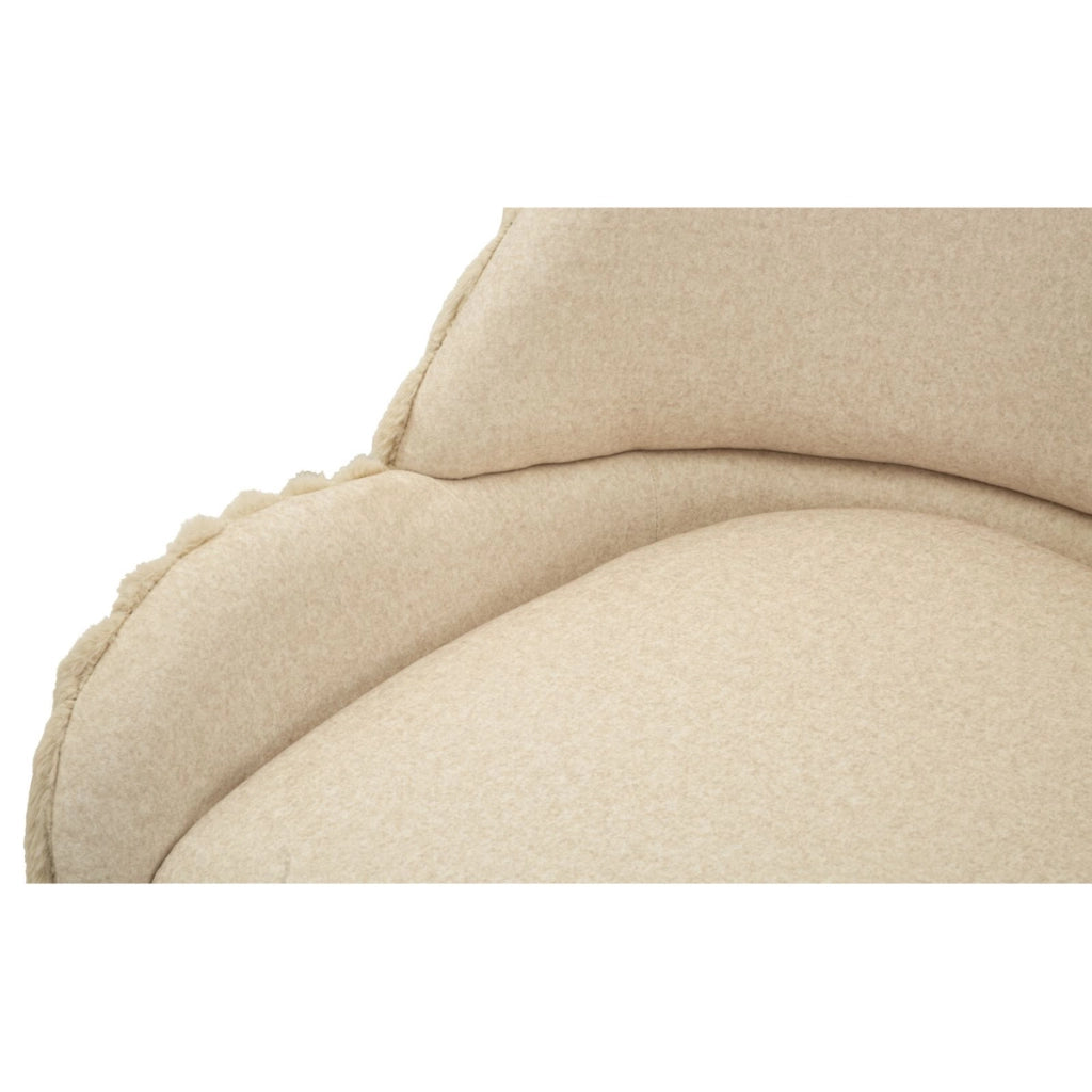 Set di 2 Sedie VKH885, Beige, Poliestere, 58x53x85 cm