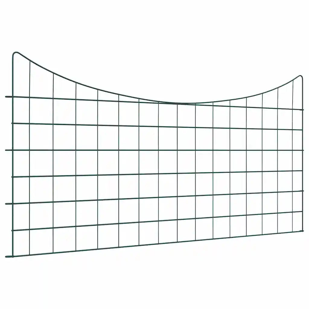 Set di Recinzione per Stagno 5 pz Verde 100 x 50 cm Acciaio