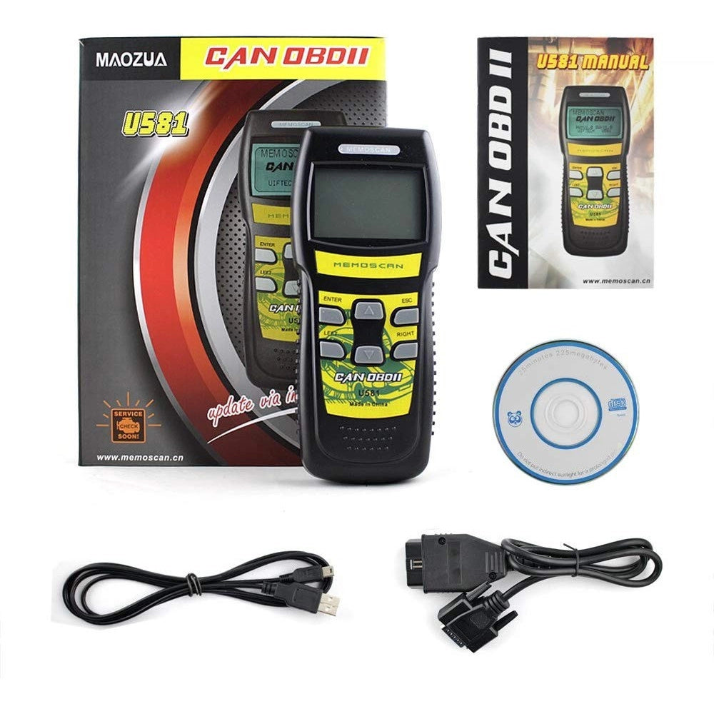 Trade Shop - Tester Obd2 Ii Scanner Lettore Di Codici Diagnostica La Centralina Auto Cod.u581 -