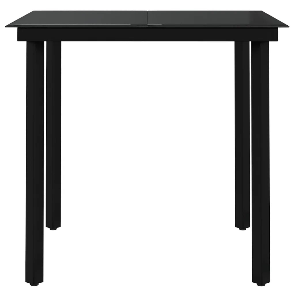Set Mobili da Pranzo per Giardino 5 pz Grigio e Nero 3099390