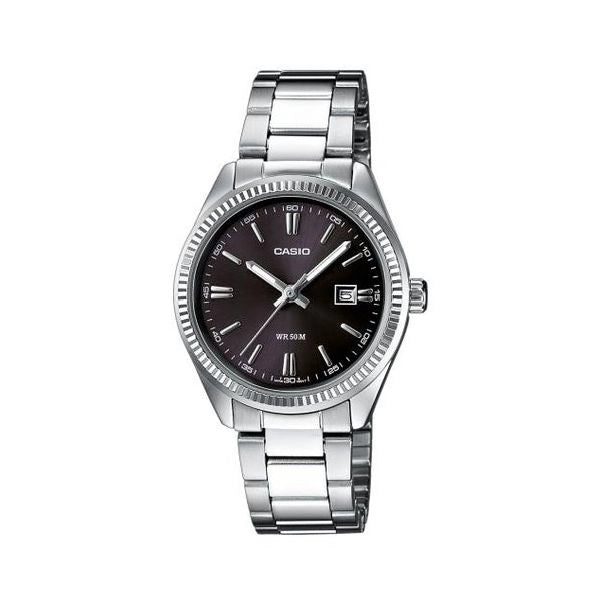 Orologio casio ltp 1302pd 1a1veg collection inox e black