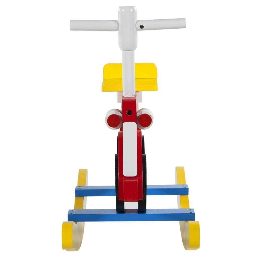 Auto a dondolo in legno, 69,5x24x37 cm