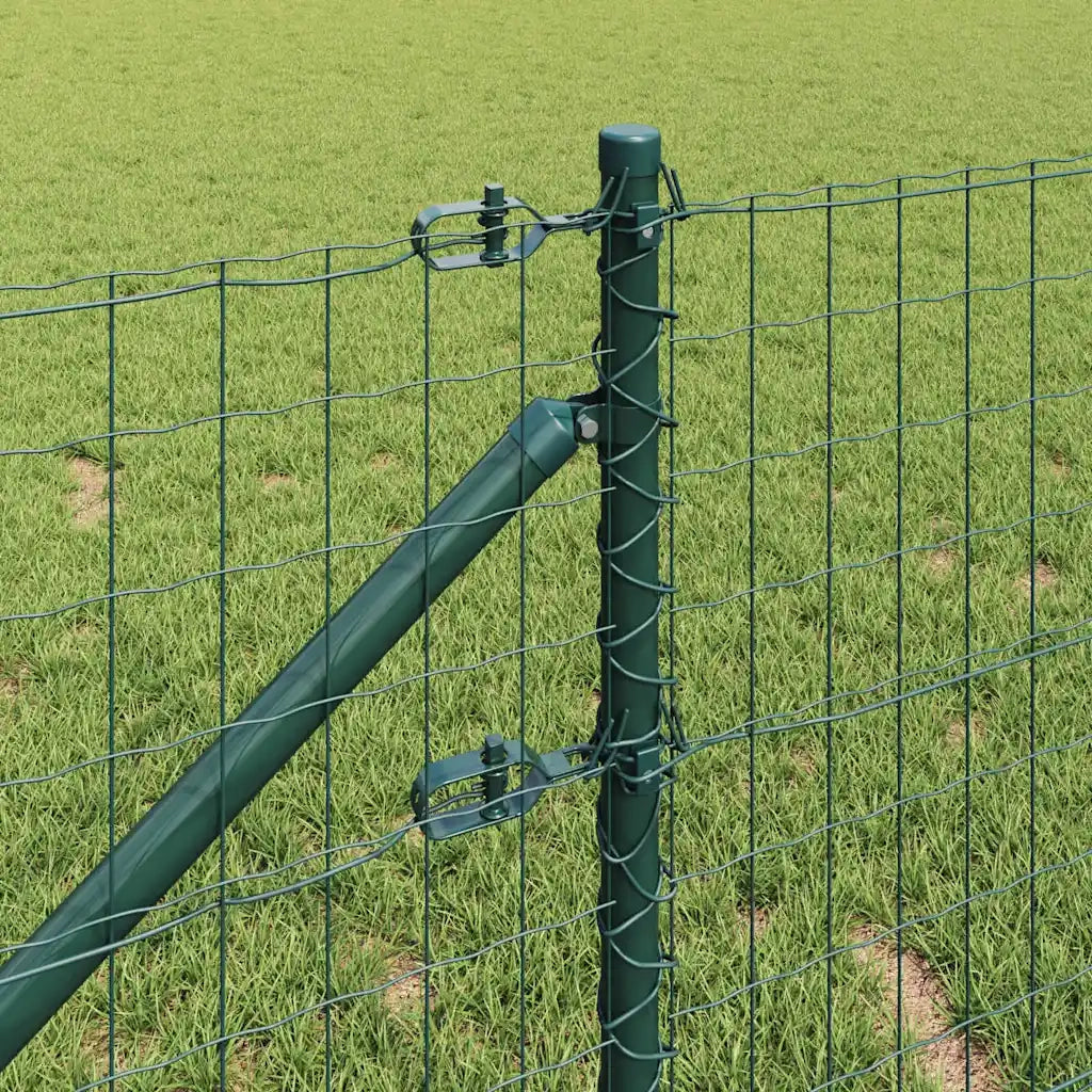 Recinzione con Posto Verde 0,6 x 25 m Acciaio e PVC 3350582