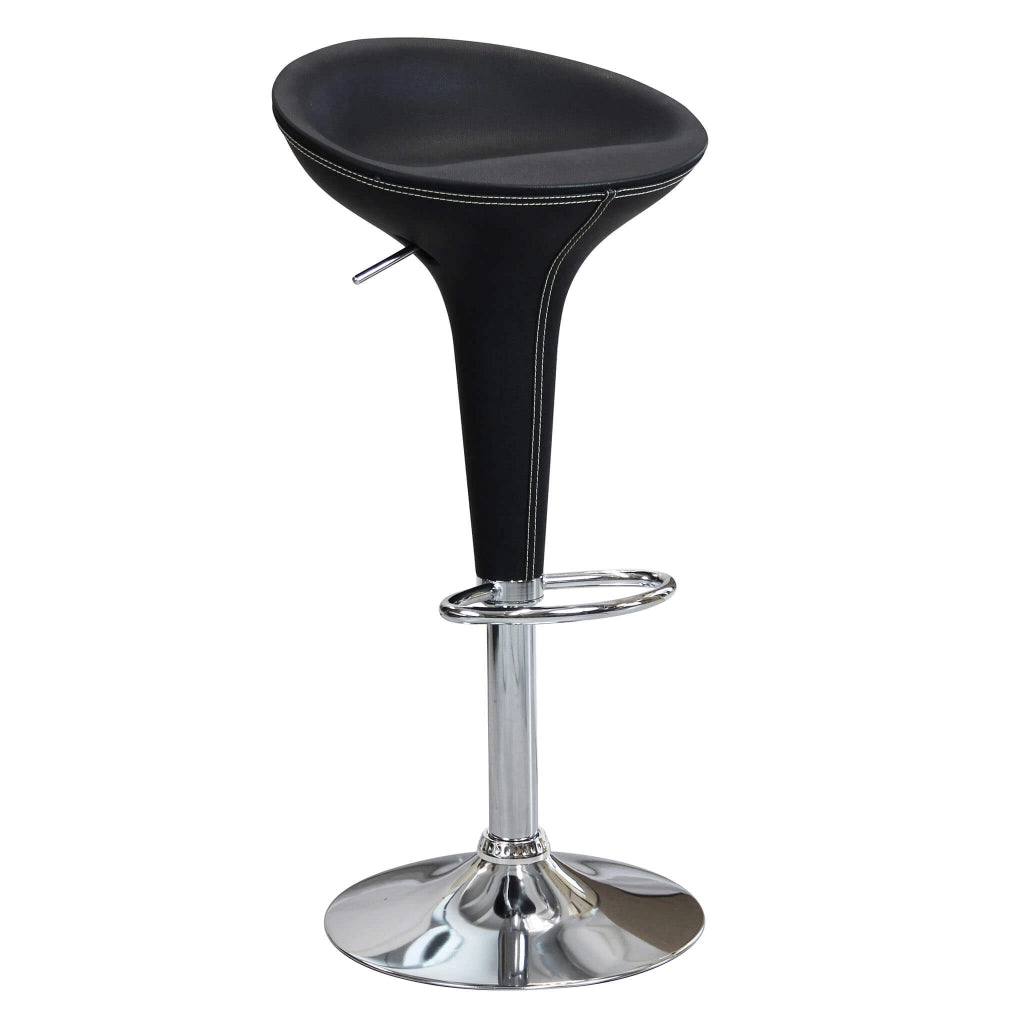 Sgabello Moderno per Sala da Pranzo in Plastica Metallo cm 40x45x78 - LORENNE