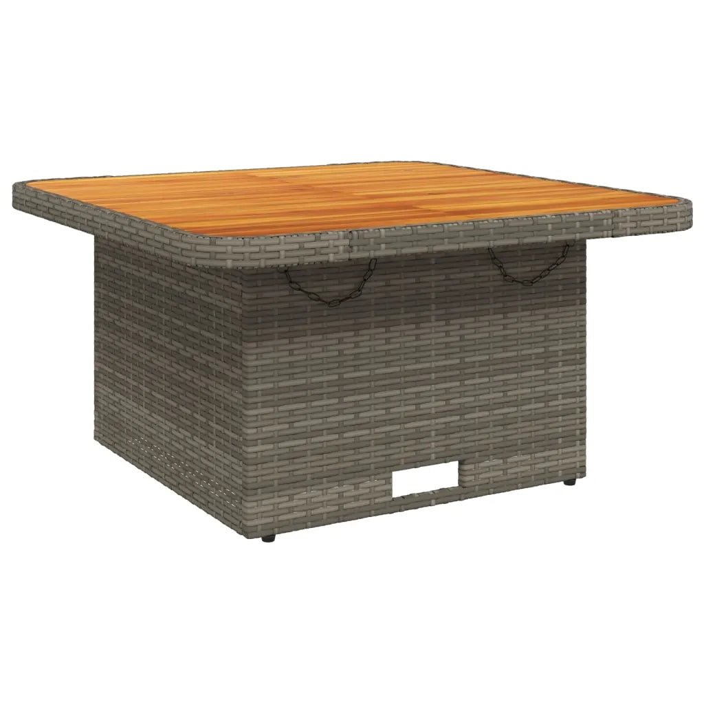 Set Divani da Giardino 4 pz con Cuscini in Polyrattan Grigio