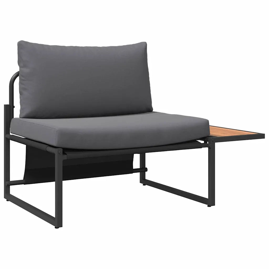 Set da Pranzo per Giardino 3 pz | Set Salotto da Giardino Antracite Acciaio