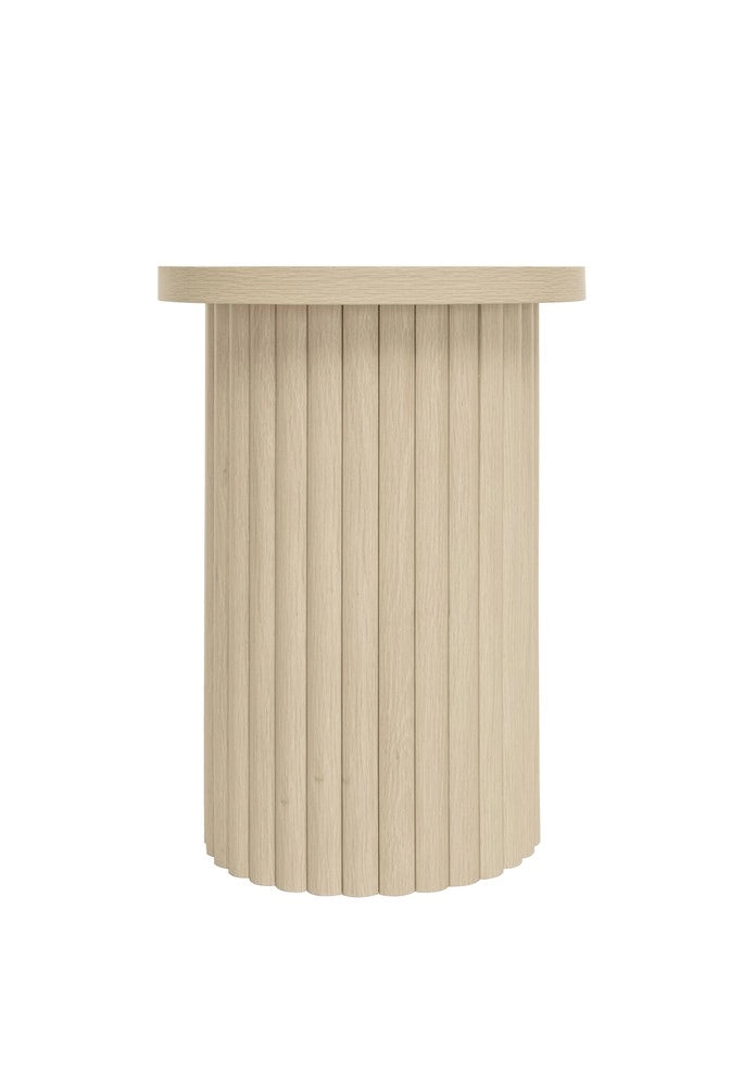 Set 2 Tavolini da Caff¨¨ Rotondi ¨C MINIMAL ¨C Legno Naturale, Design Moderno per Soggiorno