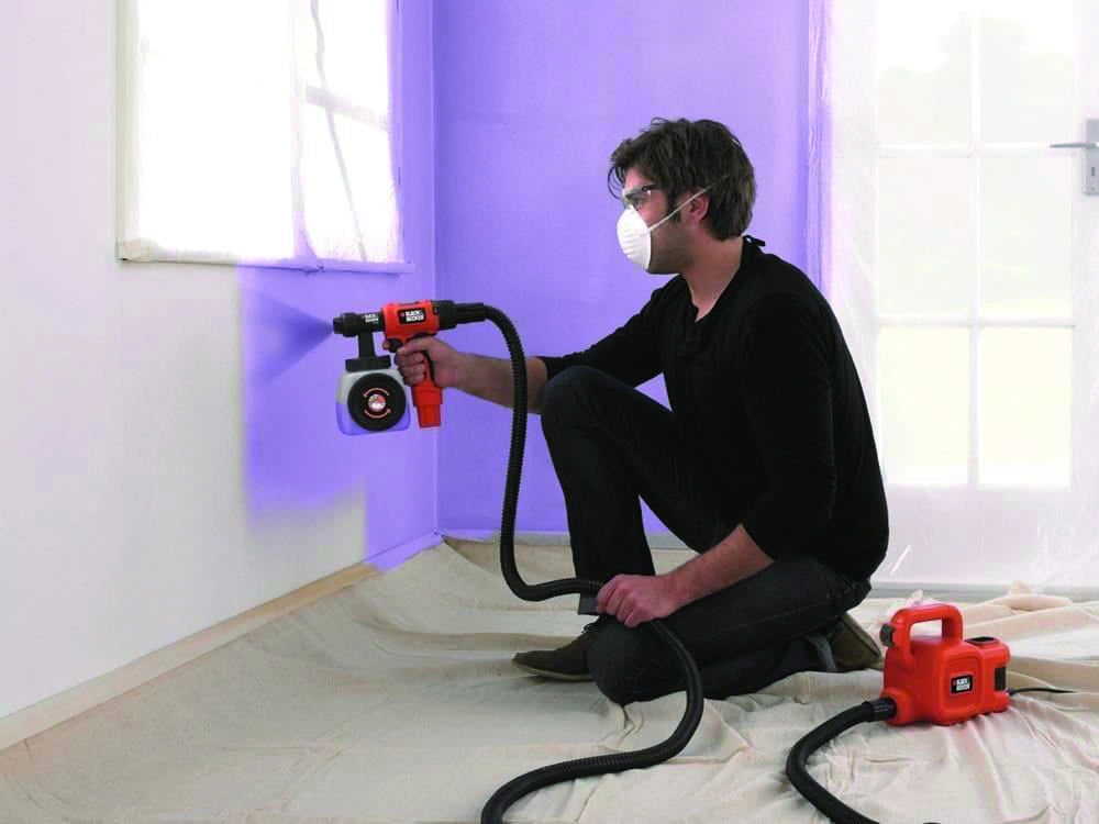 Black+Decker PISTOLA A SPRUZZO HVLP400C-IT 450 W base da terra