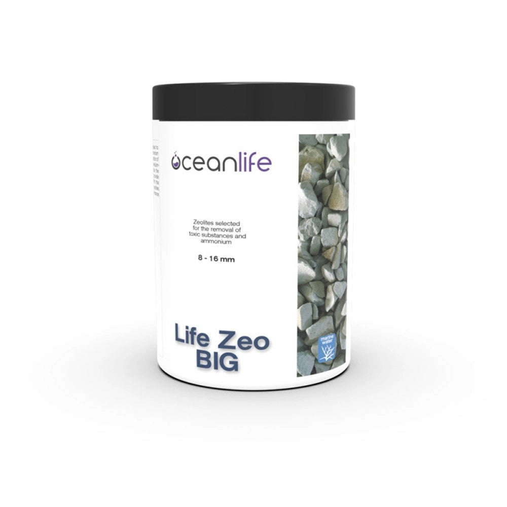 OceanLife Life Zeo - zeolite ad alta capacità assorbente granulometria piccola Modello: Big, Formato: 1000 ml