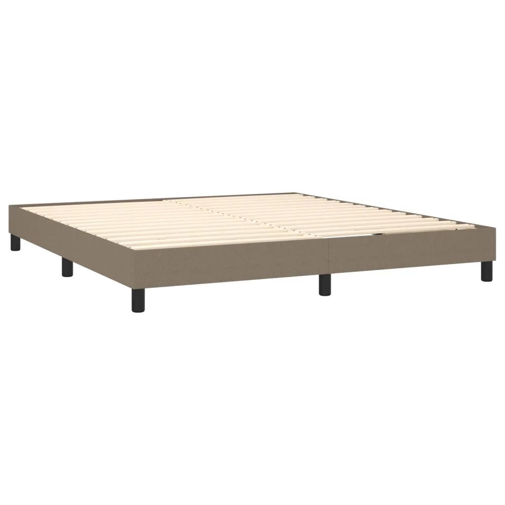 Giroletto a Molle con Materasso Tortora 180x200 cm in Tessuto 3126585