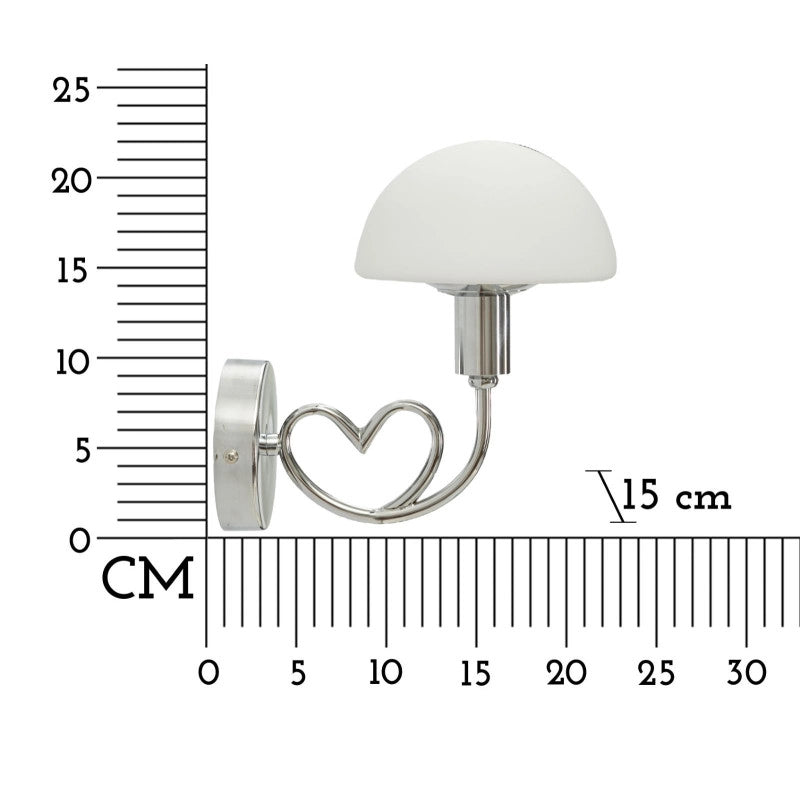 Lampadelle A Da Muro Lovy Silver cm 23x15x22