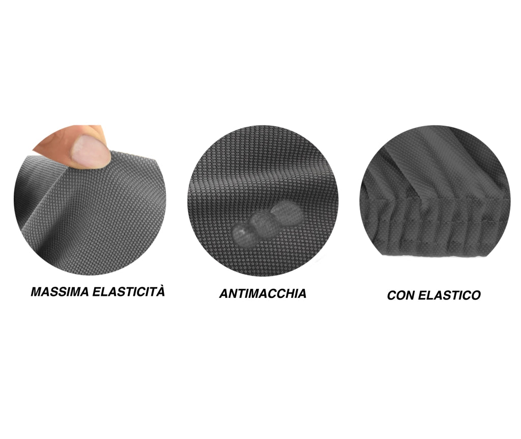 Copriseduta Per Divano Elasticizzato Antimacchia Genius In Tinta Unita - Coppia Maxi - Blu Sugar 2017