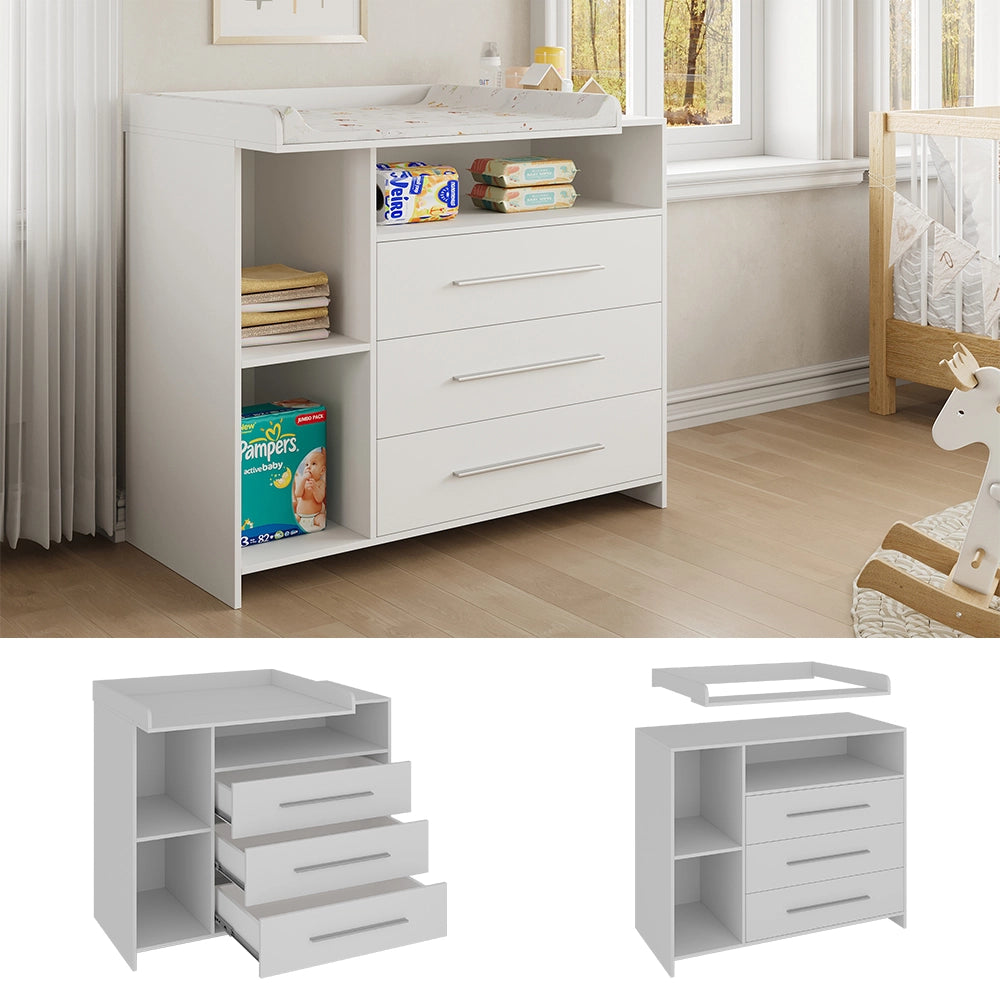 Vicco Fasciatoio Bianco 110 x 93.5 cm con fasciatoio