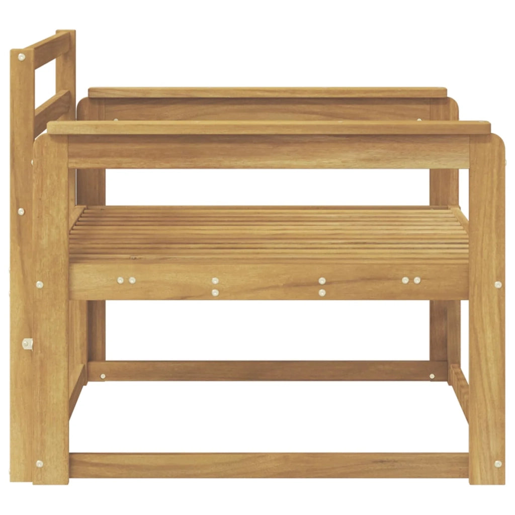 Divano centrale per esterno Legno di Acacia Massello Bianco 3438998