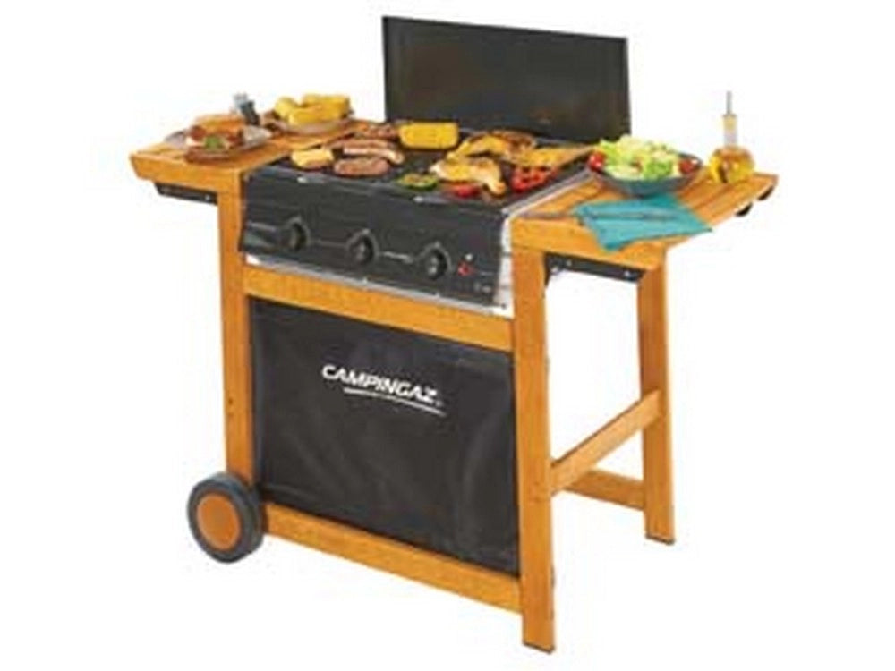1pz barbecue gas bruciatori cm60x46 "adelaide woody dual gas" bracere cm60x46 cod:ferx.fer56182