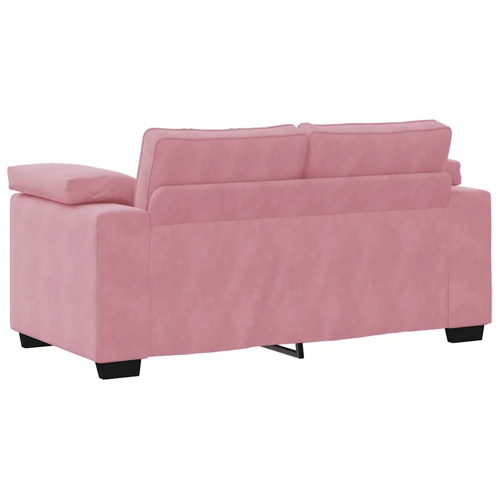Set di Divani 3 pz con Cuscini rosa in Velluto 3324670