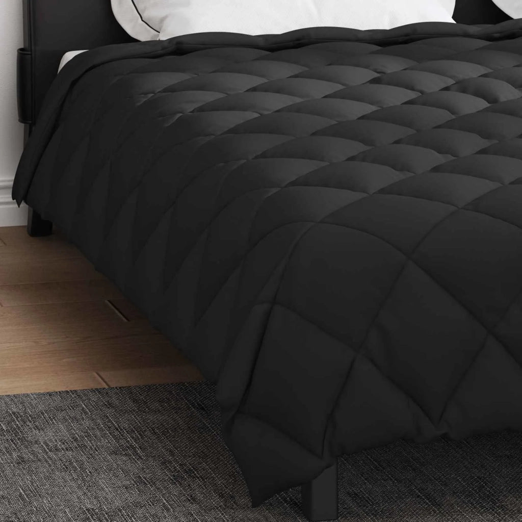 Piumone | Duvet Invernale Nero 200 x 240 cm Microfibra