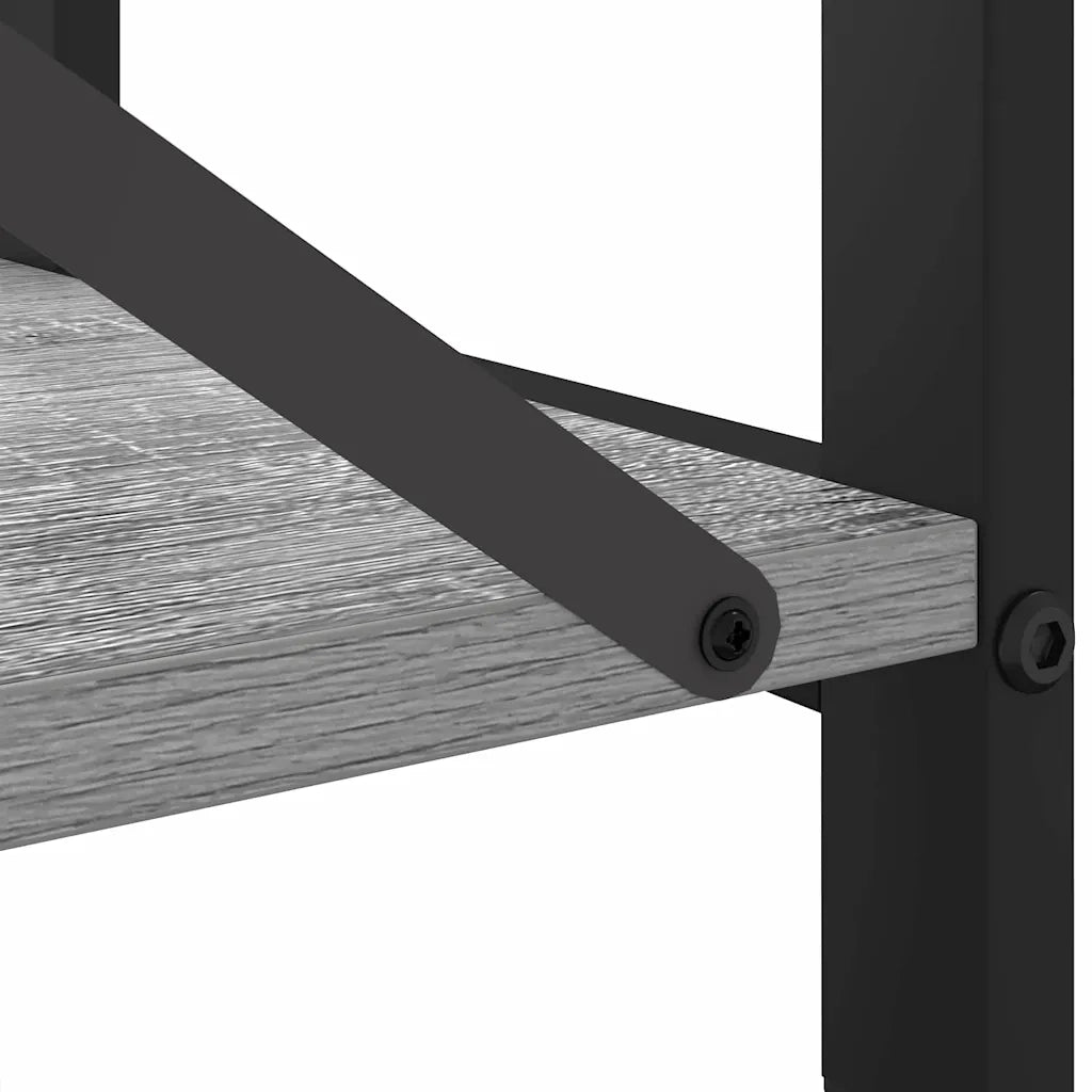 Libreria-Scaffale per Libri-Mobile di Stoccaggio Grigio sonoma 60 x 30 x 85 cm Legno multistrato