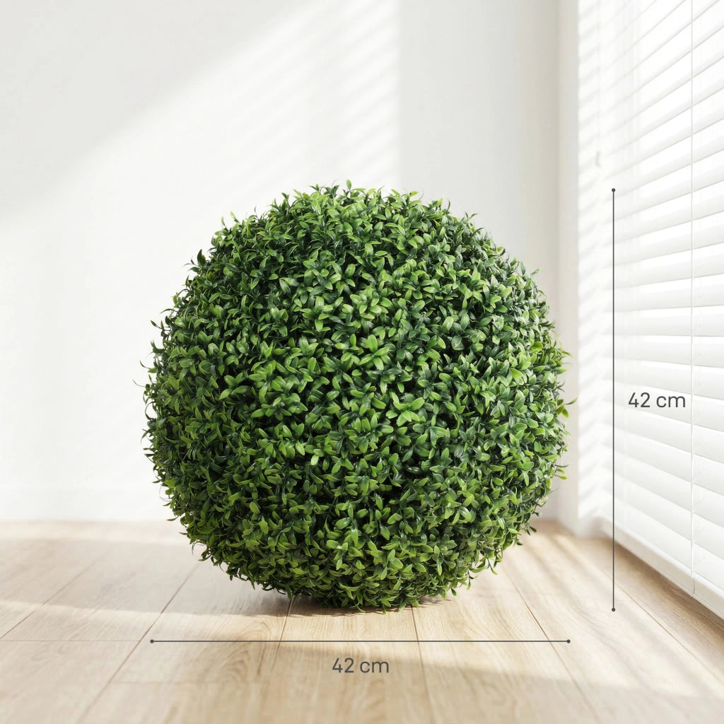 Topiaria Artificiale Bosso ¨C Minimal ¨C Verde 42 cm