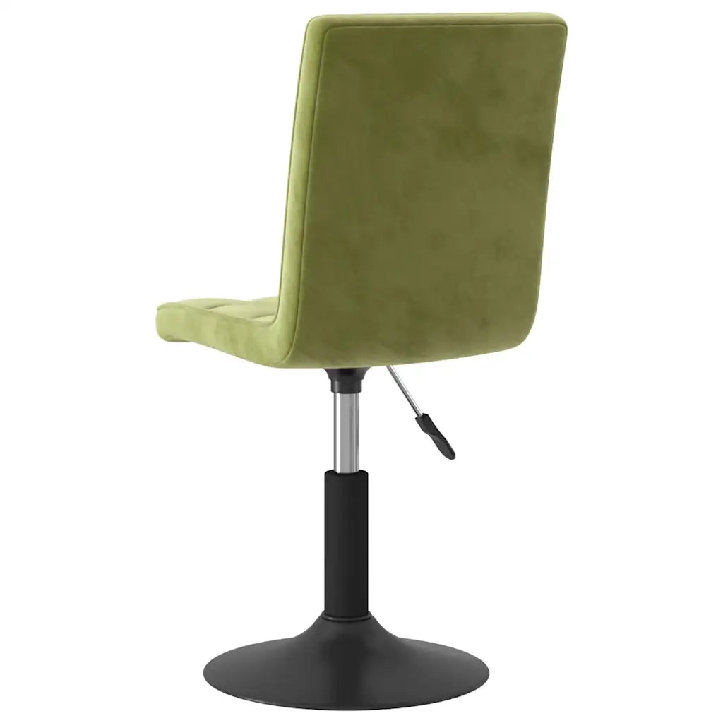 Sedie da Pranzo Girevoli 2 pz | Sedie da cucina Verde Chiaro in Velluto