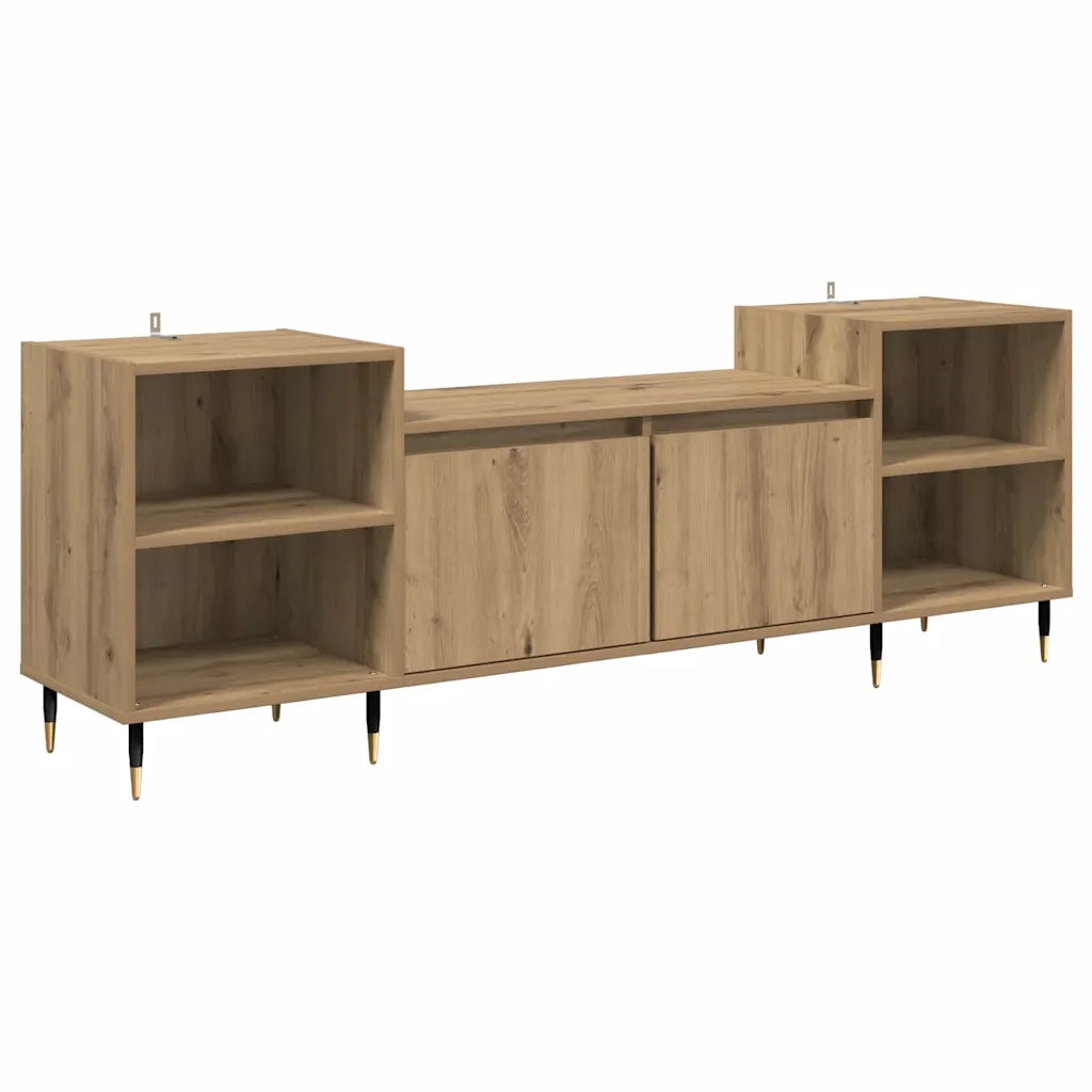 Mobile TV-Credenza per TV-Console TV Rovere artigianale 160 x 35 x 55 cm Legno multistrato 810540