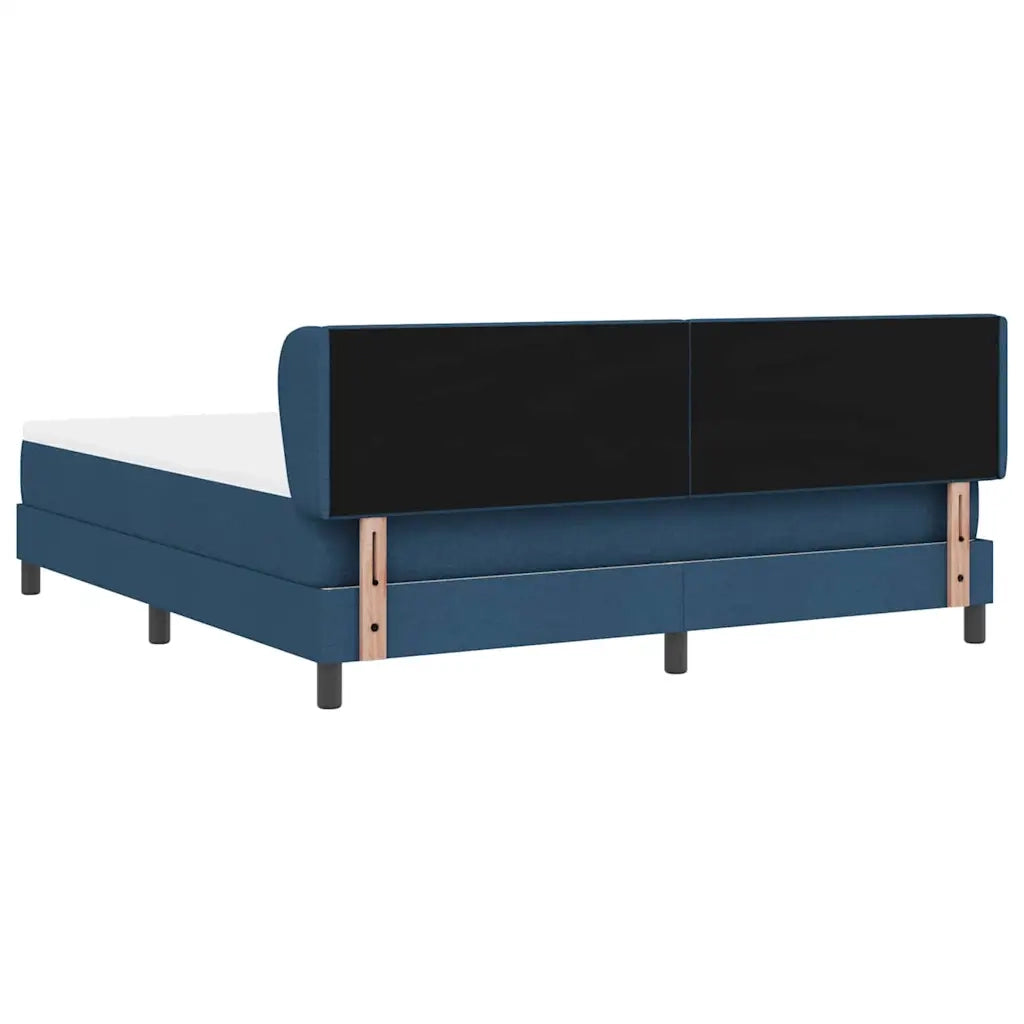 Letto a molle con materasso Blu 180 x 200 cm Tessuto 3340044