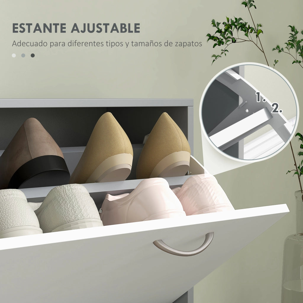 Appendiabiti con Specchio e Scarpiera ¨C Minimal ¨C Grigio 60x160x35