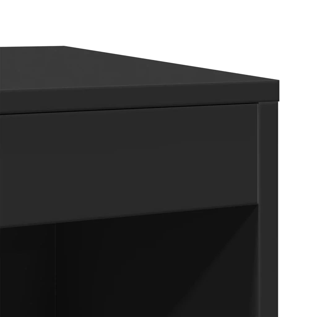 Mobiletto per lettiera per gatti in legno ingegnerizzato nero 02_0043325