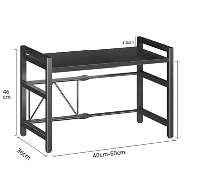Appendiabiti con ripiani ¨C Minimal ¨C nero 60x30x180 cm