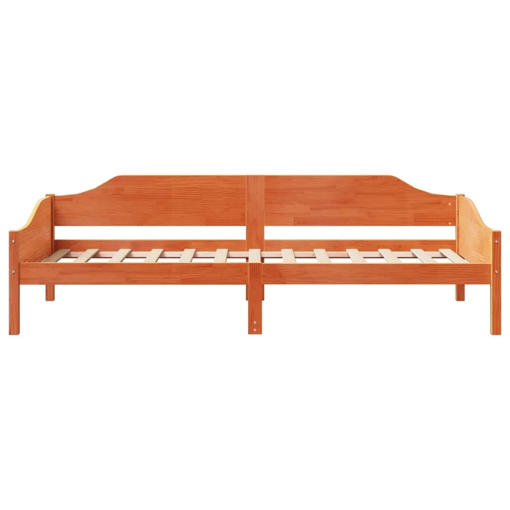 Letto singolo | Letto per adulti | Letto senza Materasso Marrone Cera 80x200 cm Legno di Pino