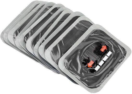 Kit di riparazione gomme universale - Pannelli di riparazione tubeless - 80 x 120 mm - Natuurrubber - Adatto per auto