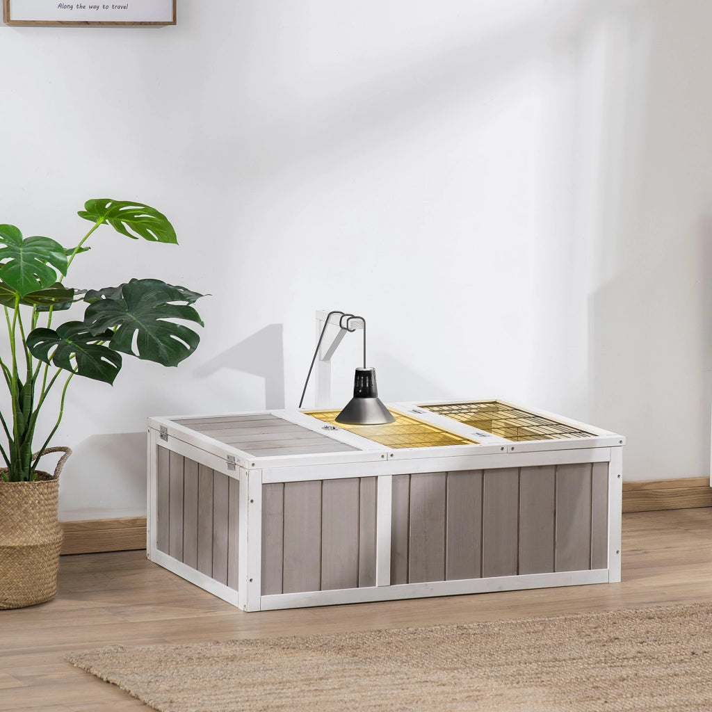 Recinto per animali piccoli e tartarughe ¨C Xylo ¨C legno di abete 91,5x61x33 cm
