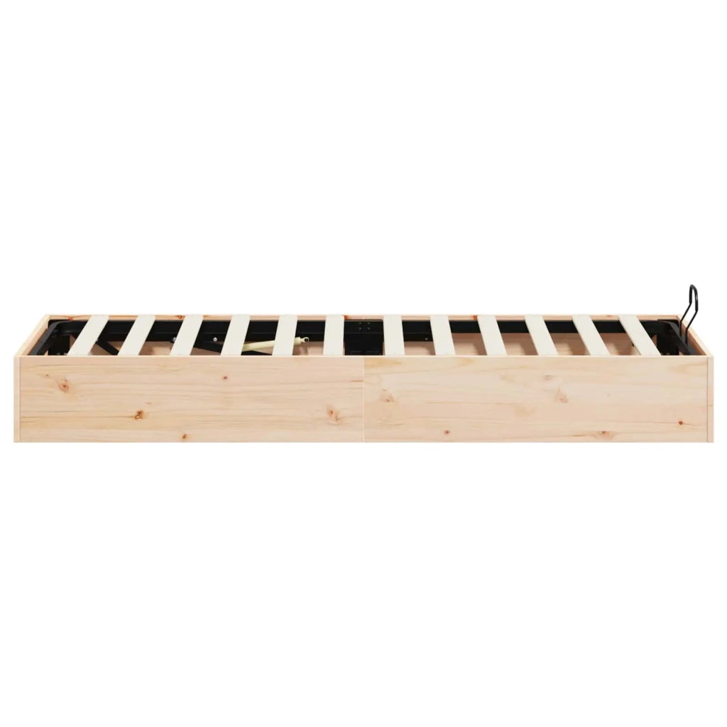 Telaio del Letto Ottomano con Ripostiglio Naturale 100 x 200 cm 3418771