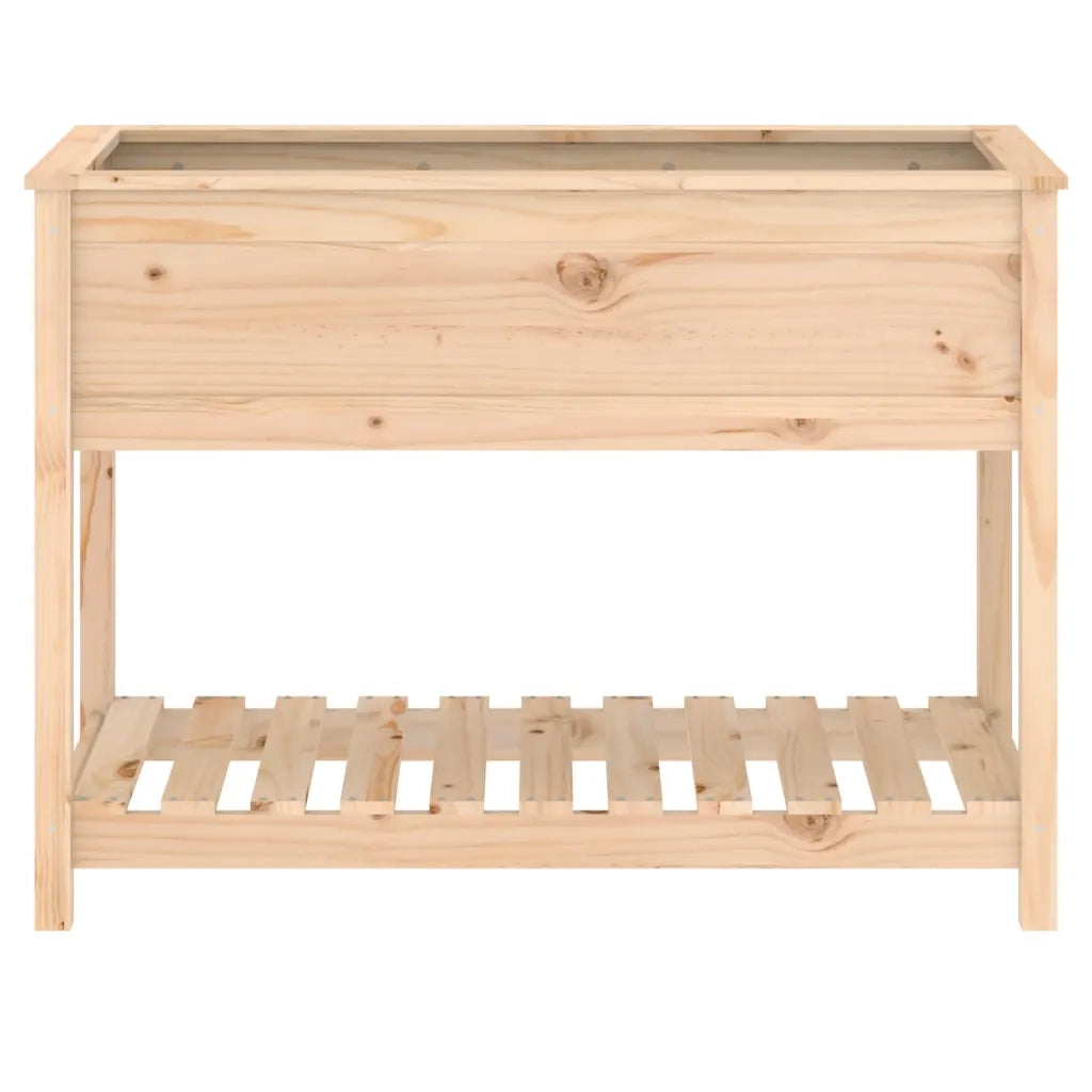Fioriera con Mensola 111,5x54x81 cm in Legno Massello di Pino 823787