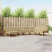 Set di divani da esterno 8 pcs Bianco e Beige 3386852