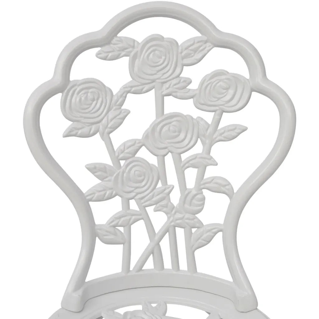 Set da Bistrot 3 pz in Alluminio Pressofuso Bianco 42165