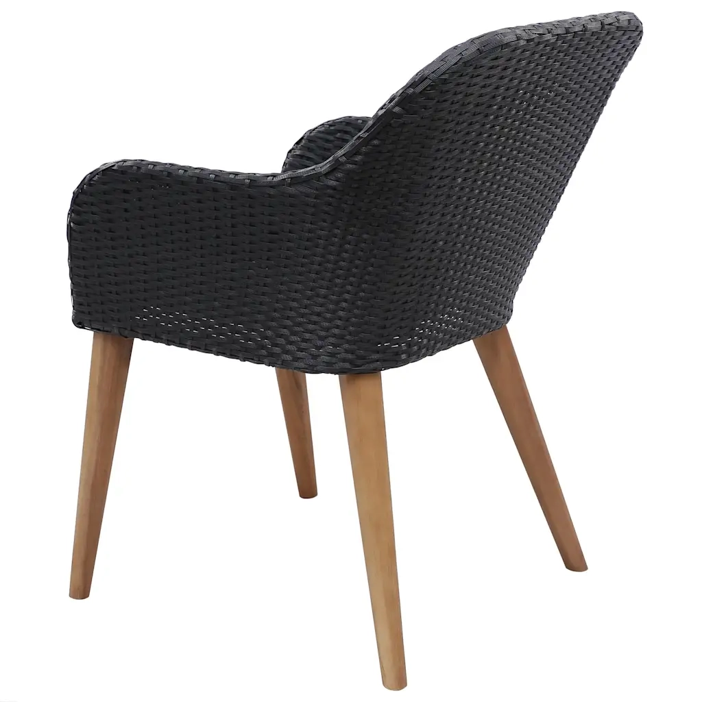 Set da Pranzo da Giardino 9 pz Nero 3067920