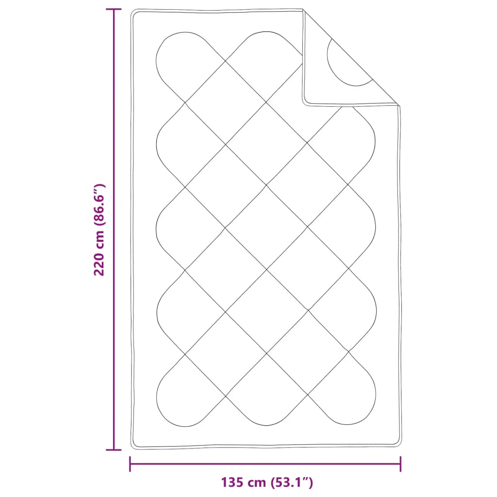 Piumone con cuscino 2 pcs Bianco Microfibra 3376644